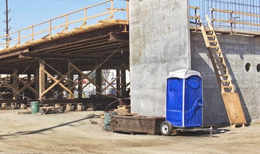 clean and accessible toilets available for workers at construction sites